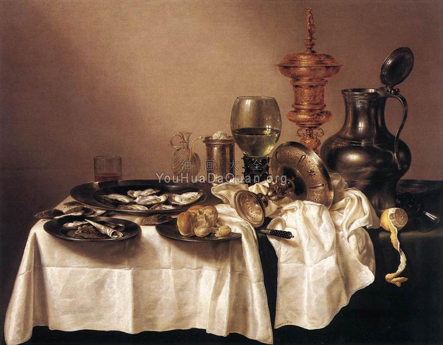 Still-life with Gilt Goblet - 威廉·克莱兹·海达